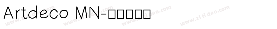 Artdeco MN字体转换